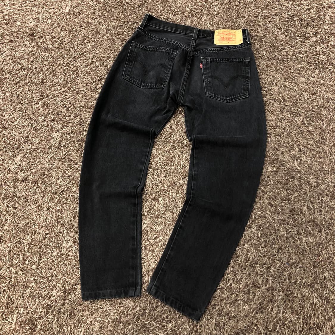 리바이스 501 블랙 워싱 흑청 데님 팬츠 상품이미지6