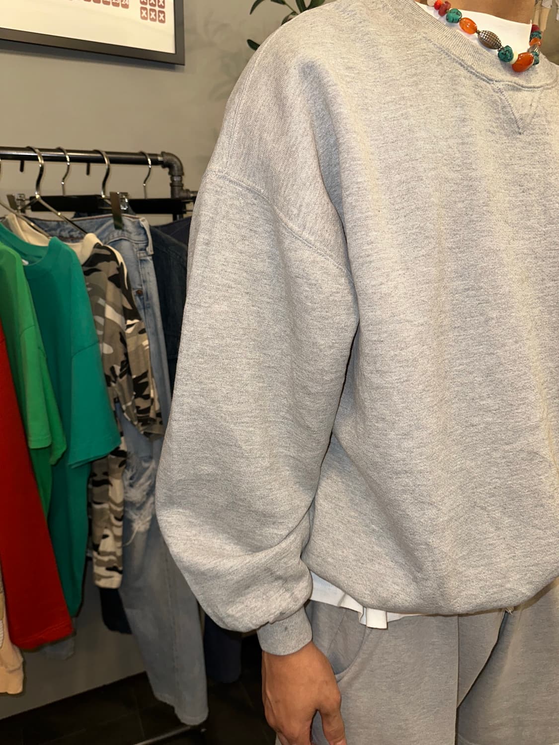 90‘s Russell Athletic grey sweatshirt 상품이미지5