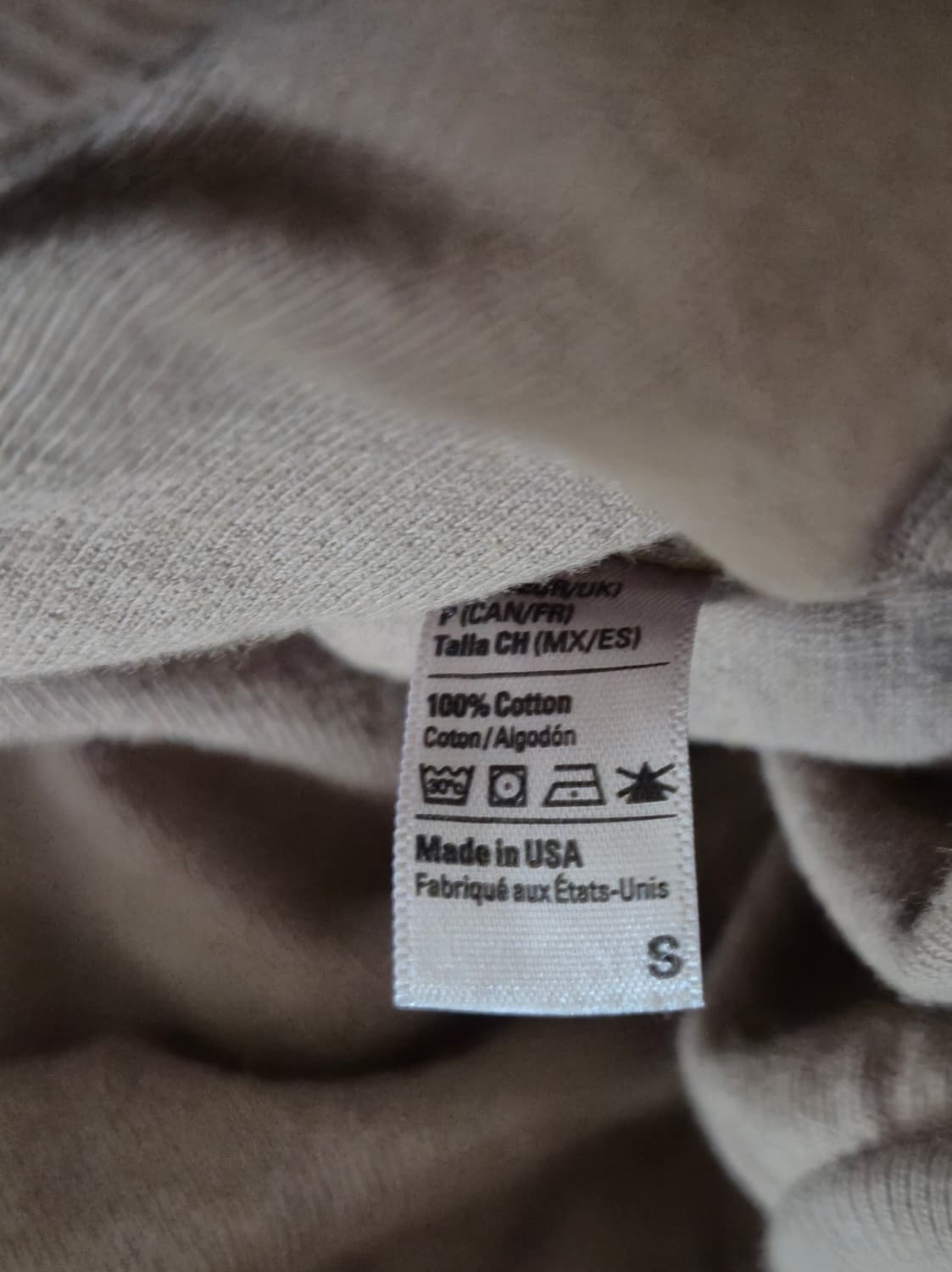 LAA 이지 더블 레이어 후드 베이지 S 판매합니다. 상품이미지2