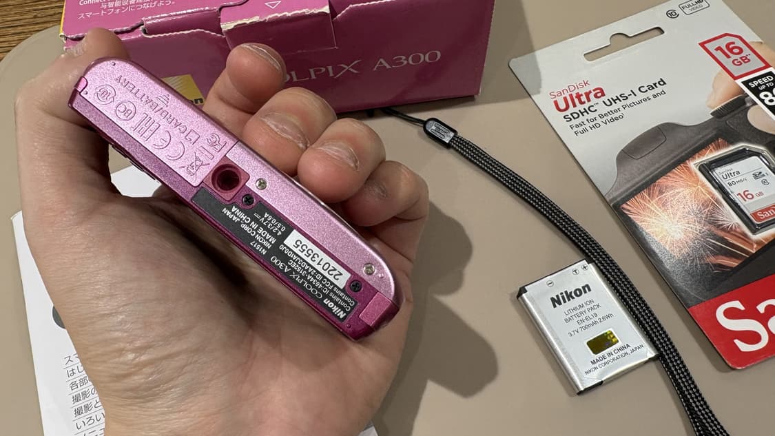 (신품) 니콘 쿨픽스 A300 (S3700) 핑크 빈티지 디카 카메라 상품이미지6