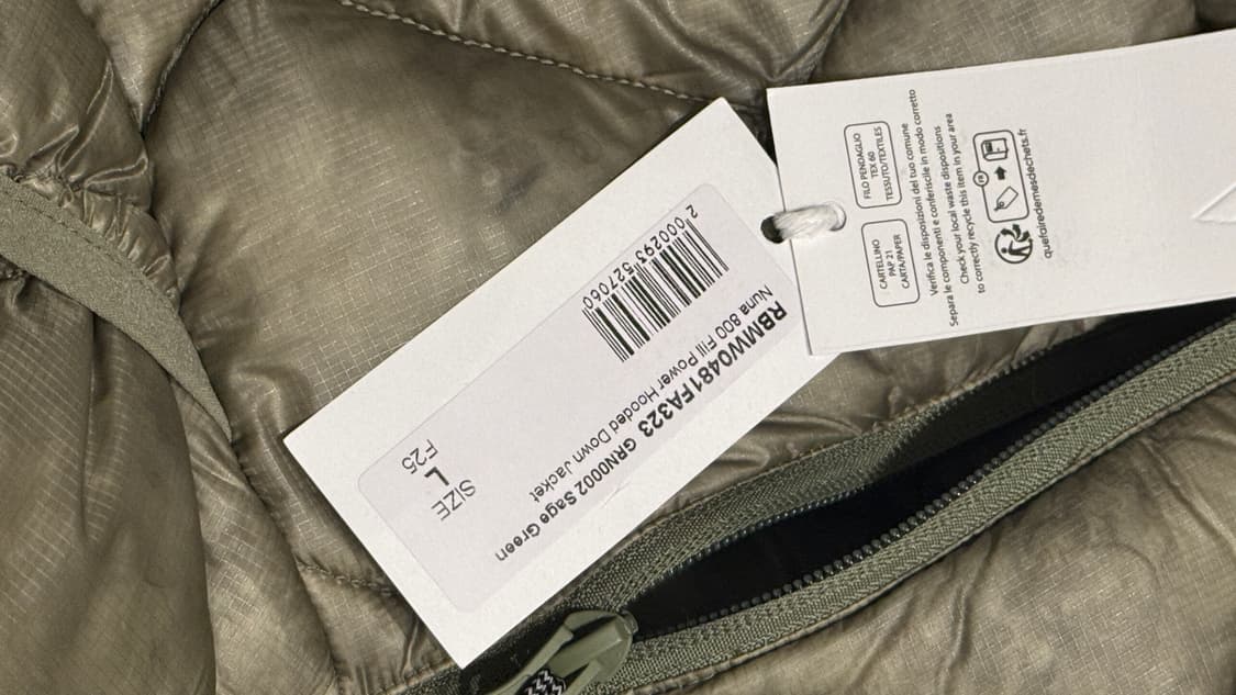 로아 누나 다운 800 세이지그린 L사이즈 상품이미지2