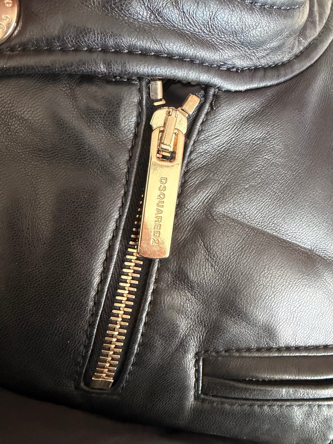 디스퀘어드 레더 바이커자켓 40 상품이미지4