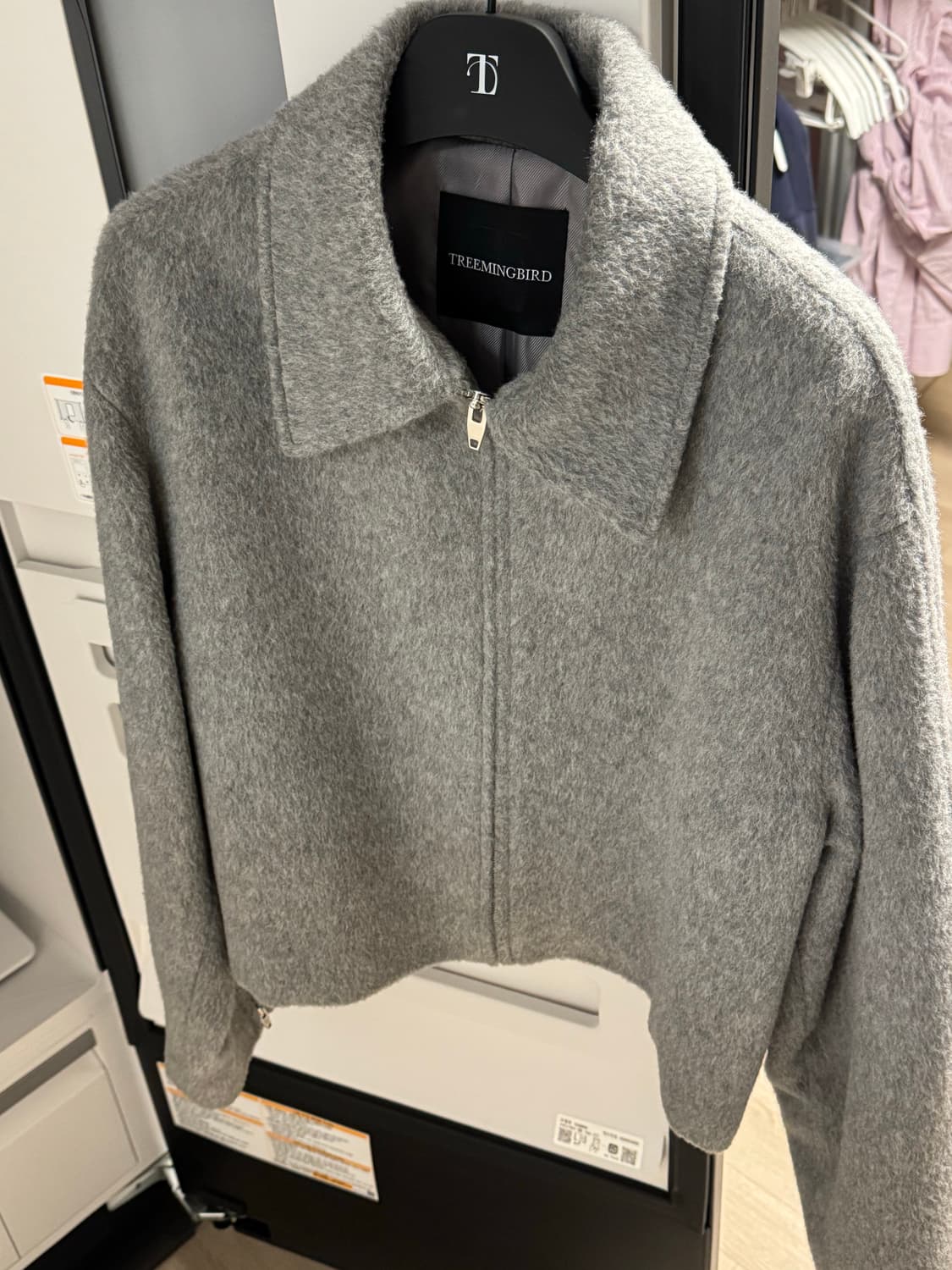 트리밍버드 트라움 숏 집업 그레이 상품이미지1