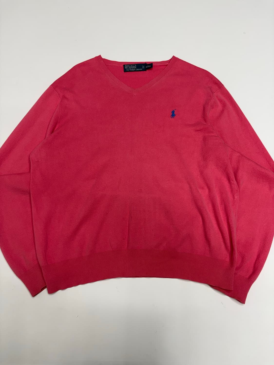폴로 코튼 브이넥 니트 상품이미지2