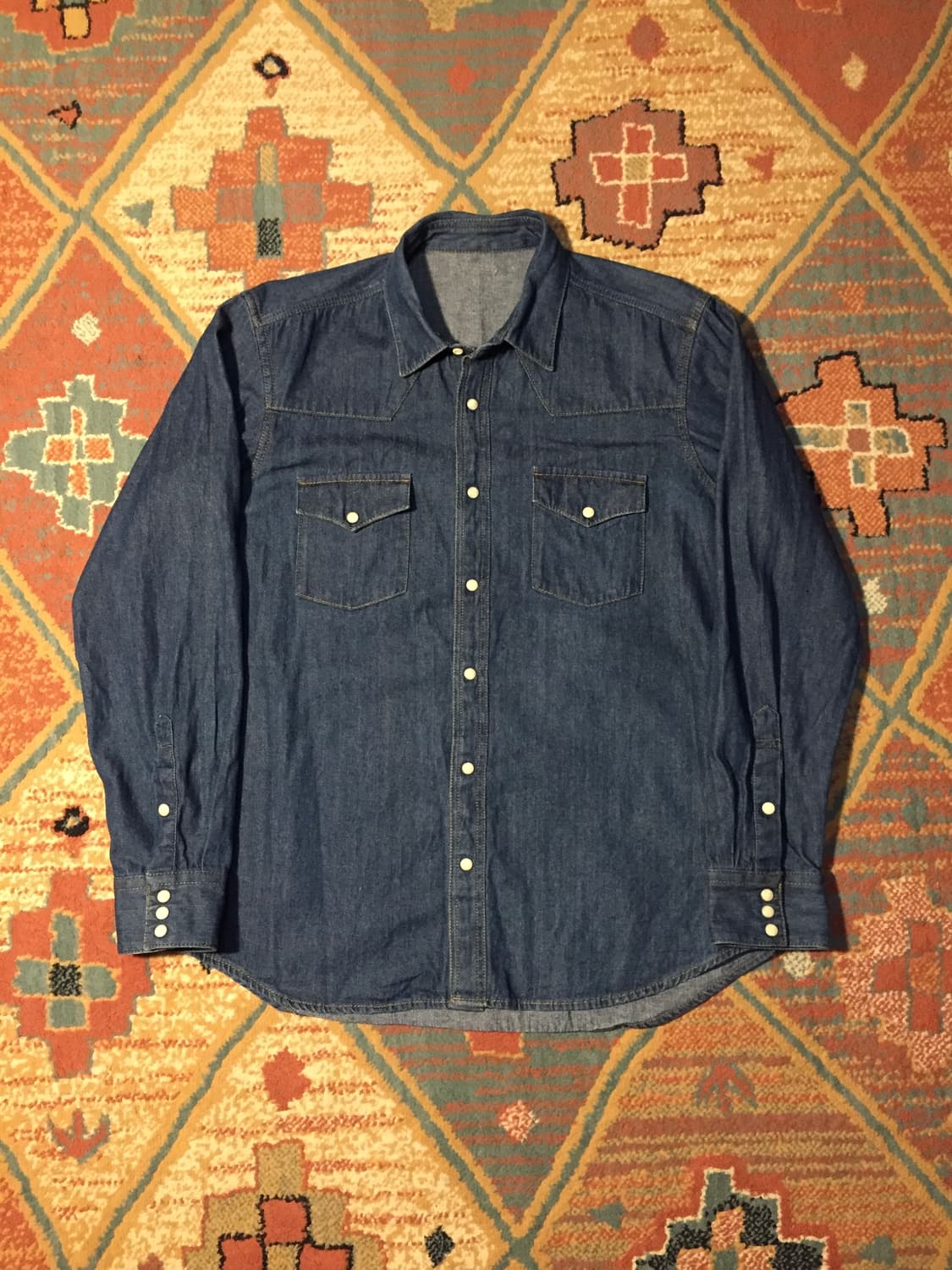 빈티지 웨스턴 데님 셔츠 상품이미지1