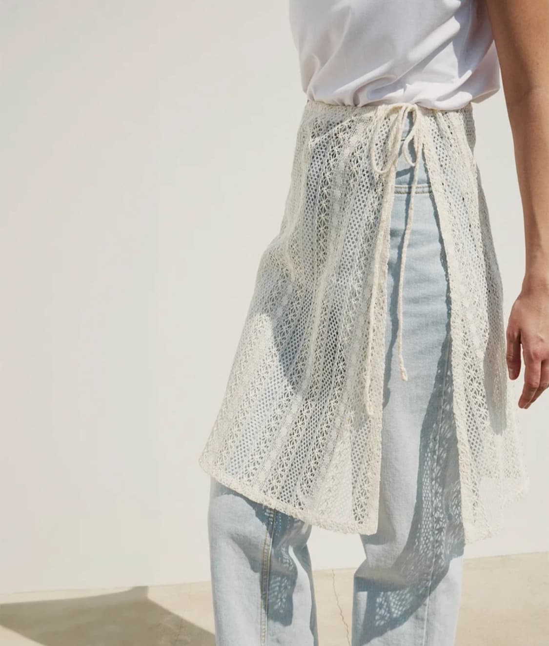 RE RHEE 레이어드 레이스 스커트 상품이미지2