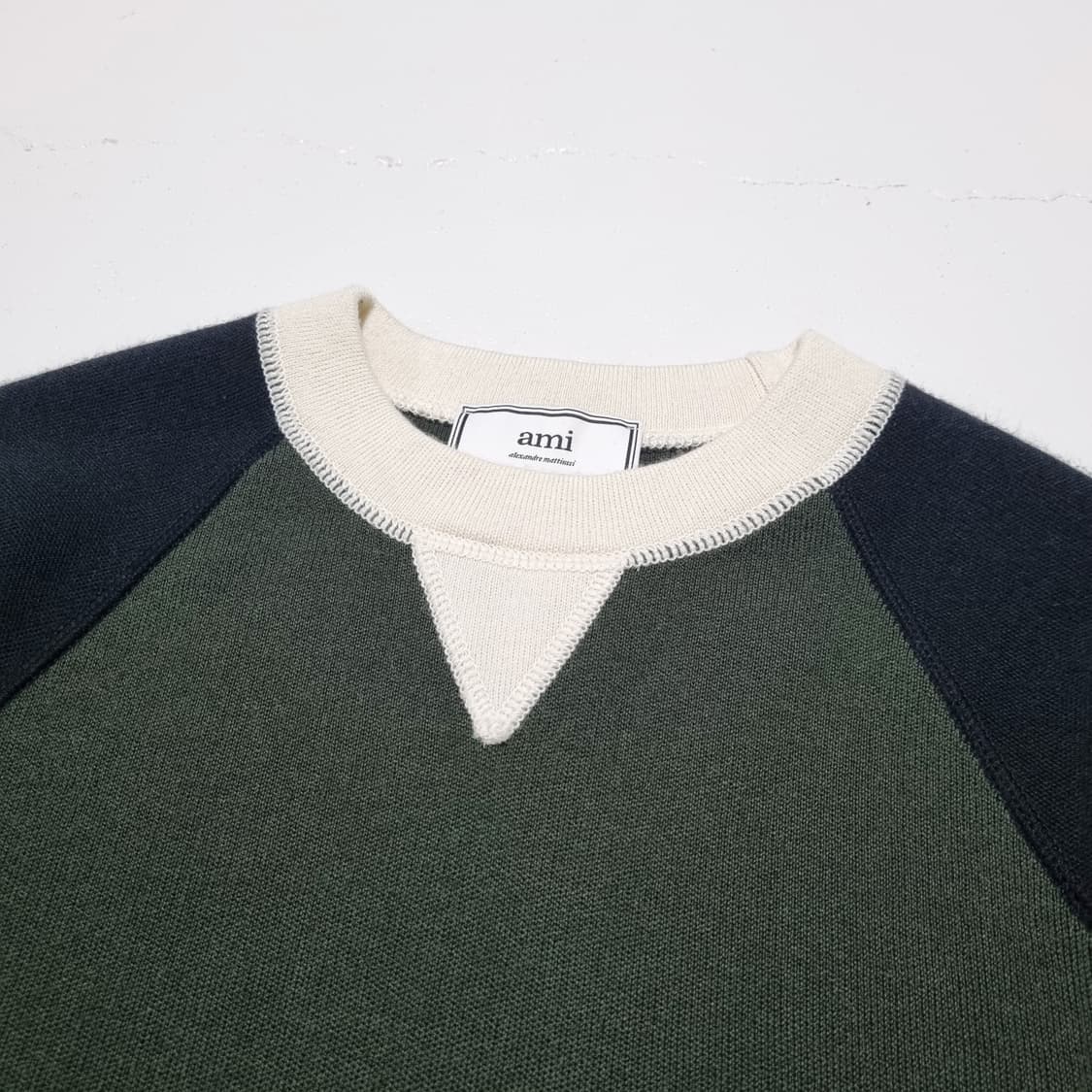 AMI PARIS 컬러 블럭 니트 - M 상품이미지3
