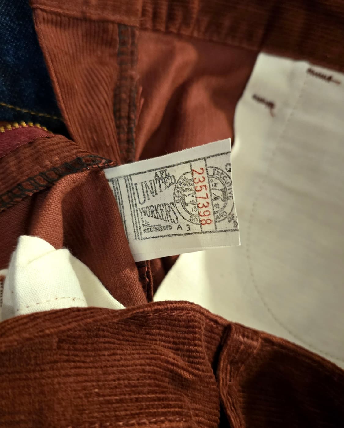 LEE Corduroy Bell Bottom Bootcut 와인 상품이미지5