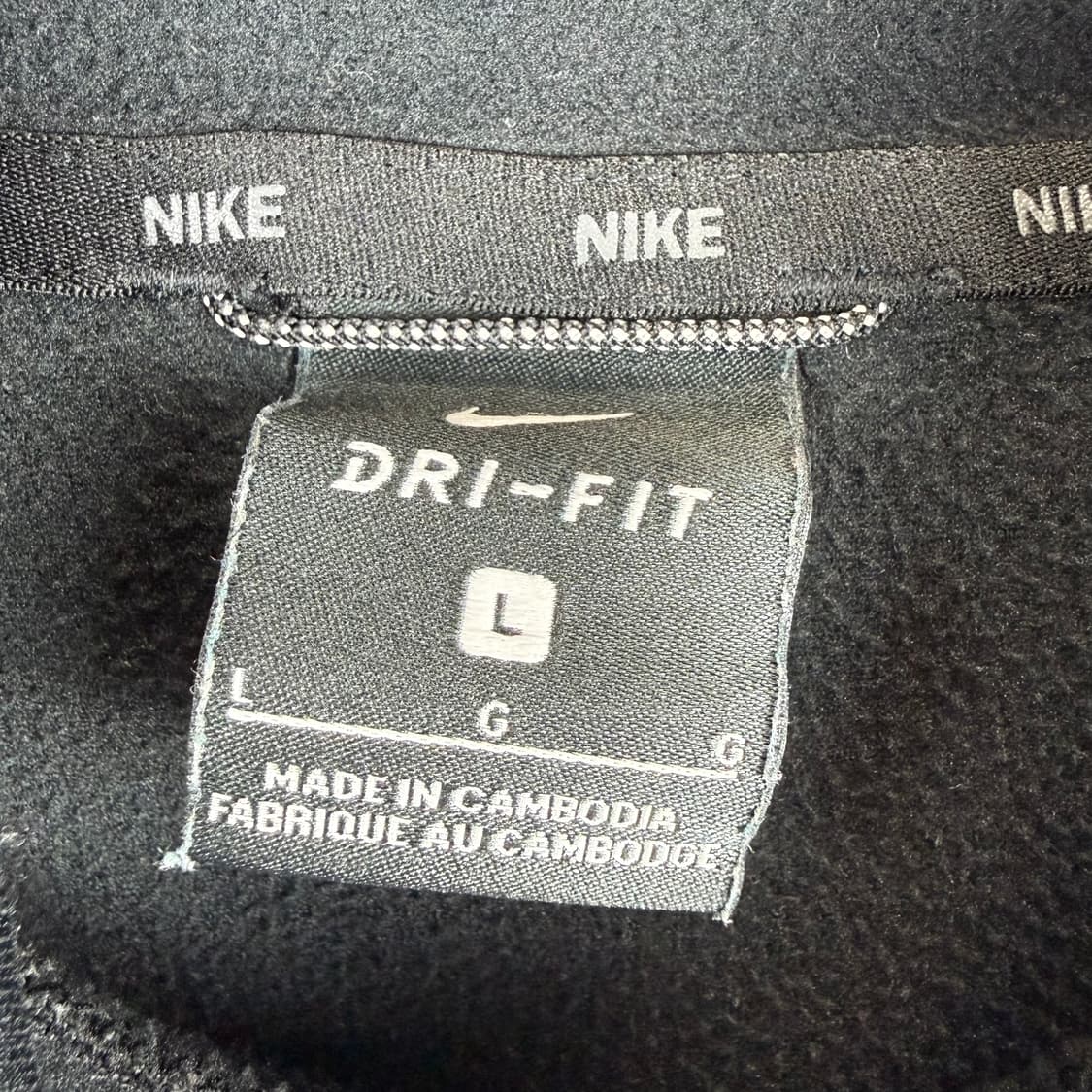 (L) 나이키 키즈/우먼스 카모 후드 티 블랙 상품이미지3