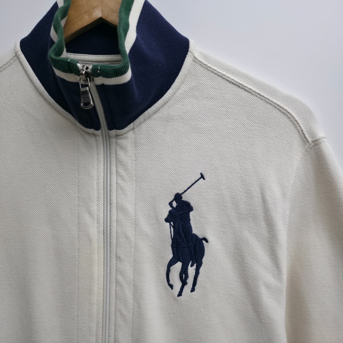 [L] 폴로 랄프로렌 빅포니 화이트 집업 상품이미지4