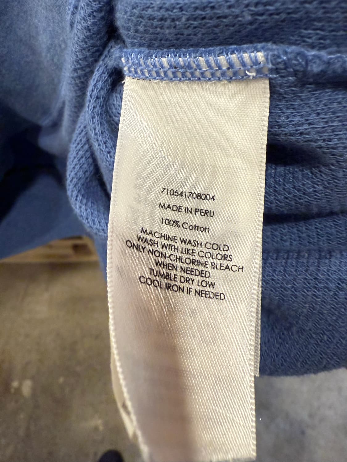 폴로 랄프로렌 멀티포니 블루그레이 와플 롱슬리브 상품이미지3