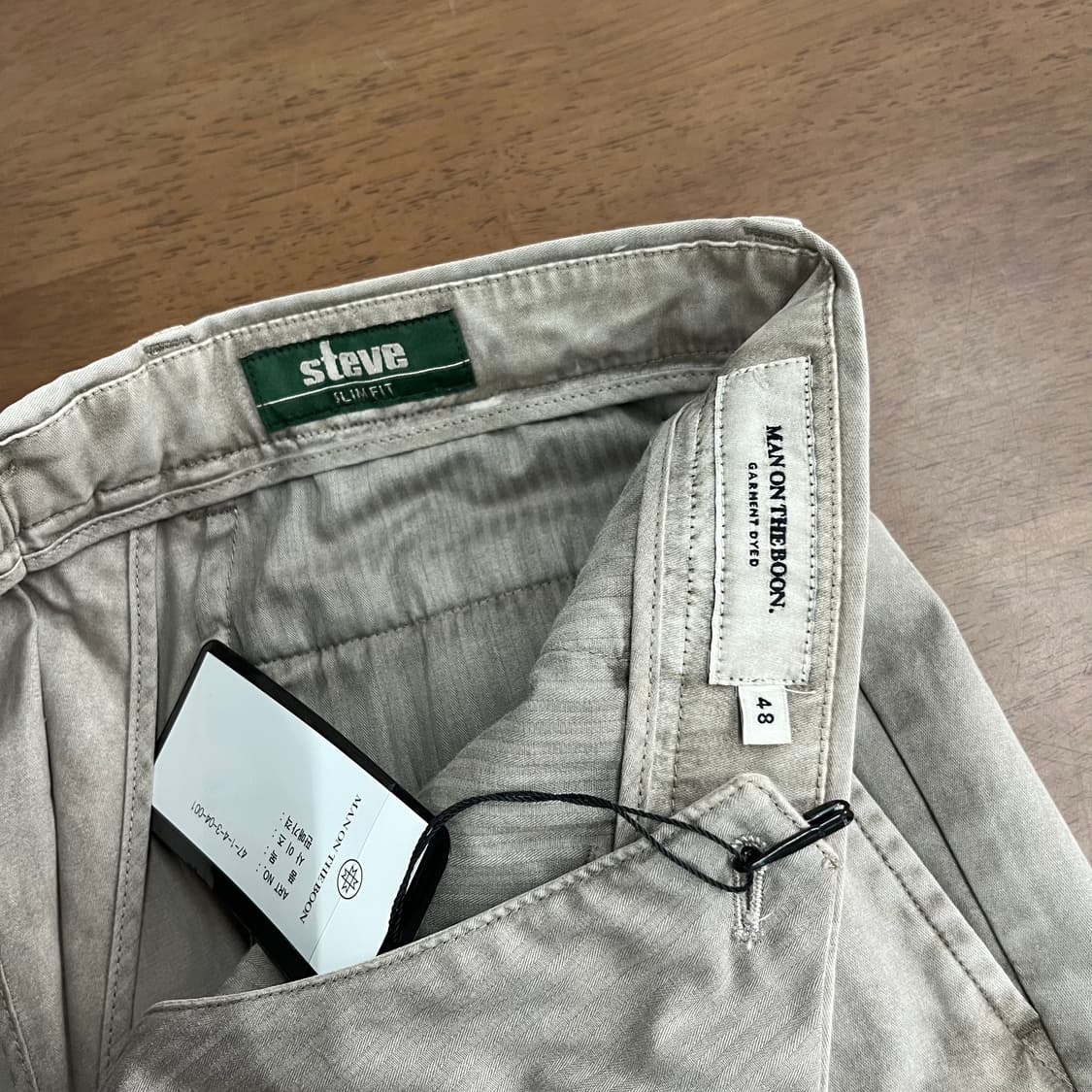 맨온더분 코튼 블렌드 팬츠 새상품 48 상품이미지6