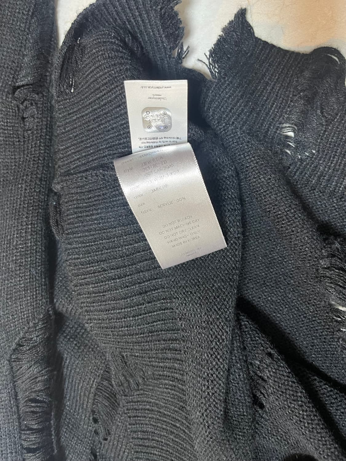 언더마이카 하코넨 디스트로이드 니트 가디건 1 상품이미지4