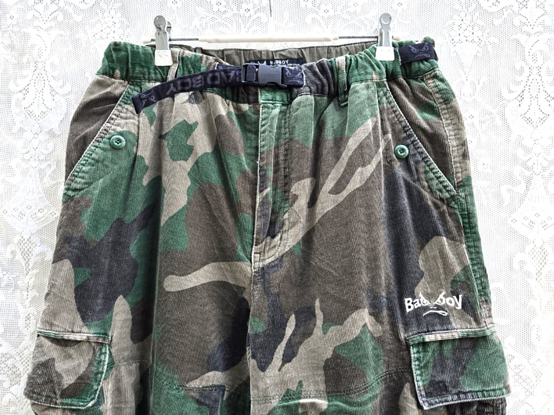 00s 배드보이 카모 코듀로이 조거 팬츠 상품이미지2