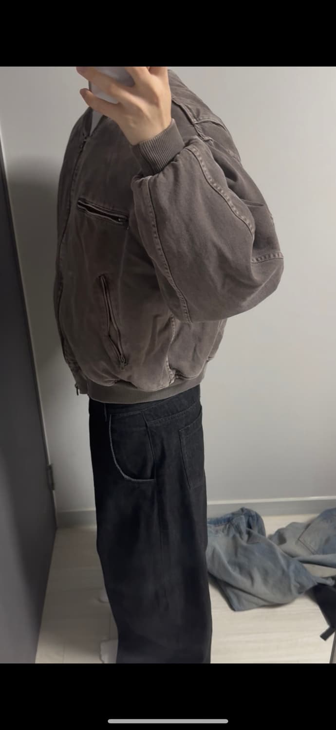 크롭 봄버자켓 상품이미지3