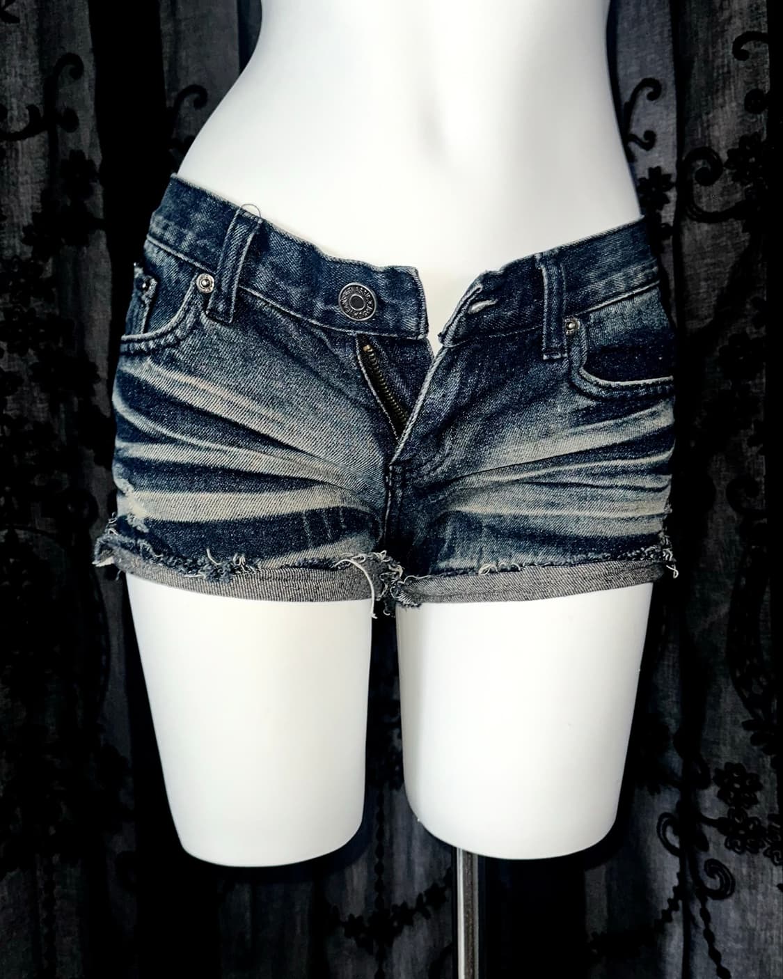 washed jean shorts 상품이미지2