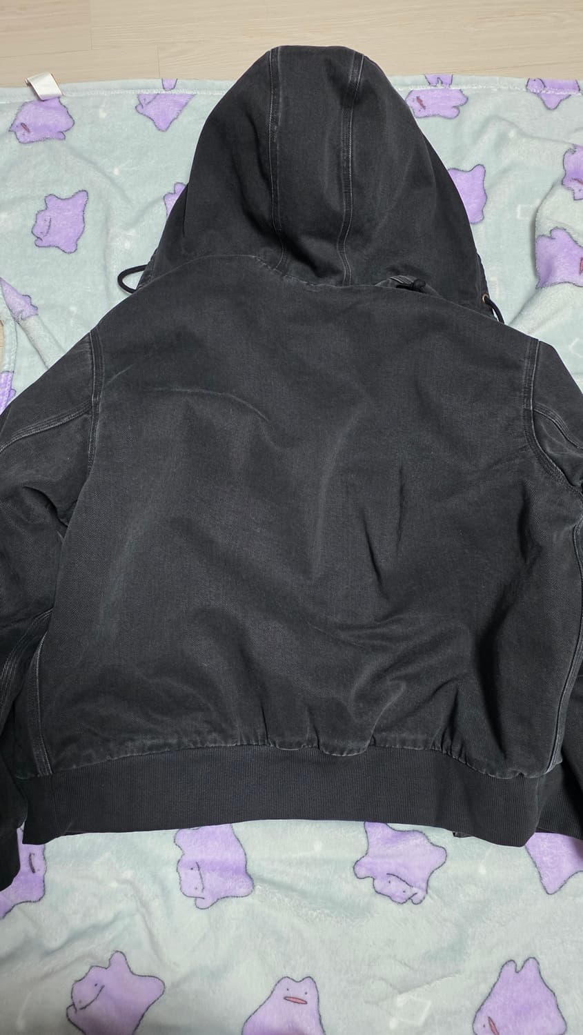 칼하트 WIP 메이틀랜드 데님 OG 액티브 자켓 블랙 스톤 워시드 M사이 상품이미지4