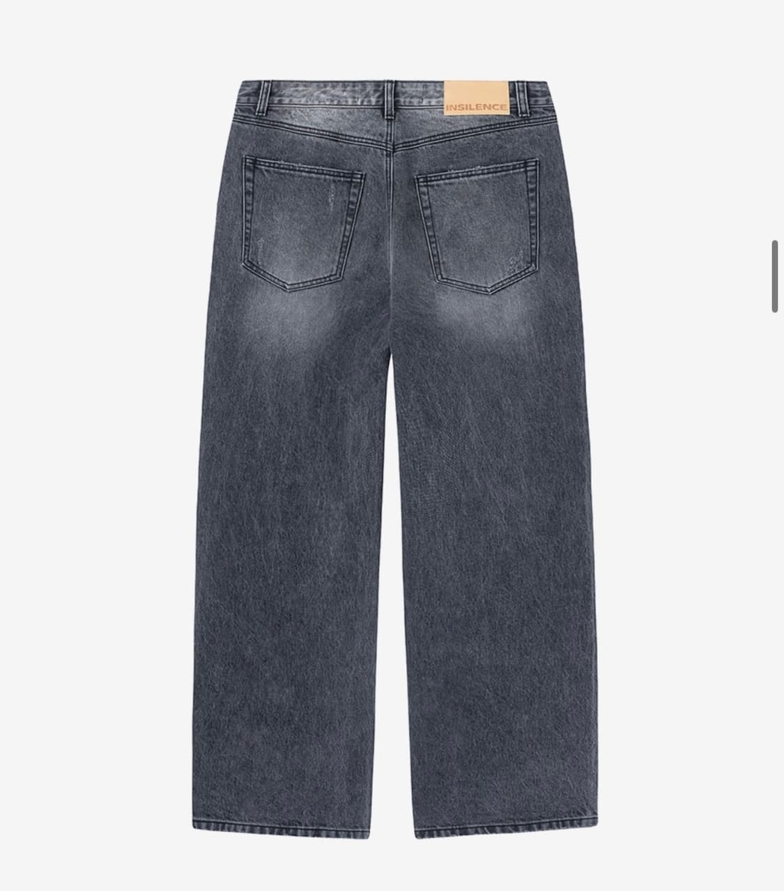 인사일런스 CALIK 로우 웨이스트 와이드 진 ASH GREY 상품이미지2