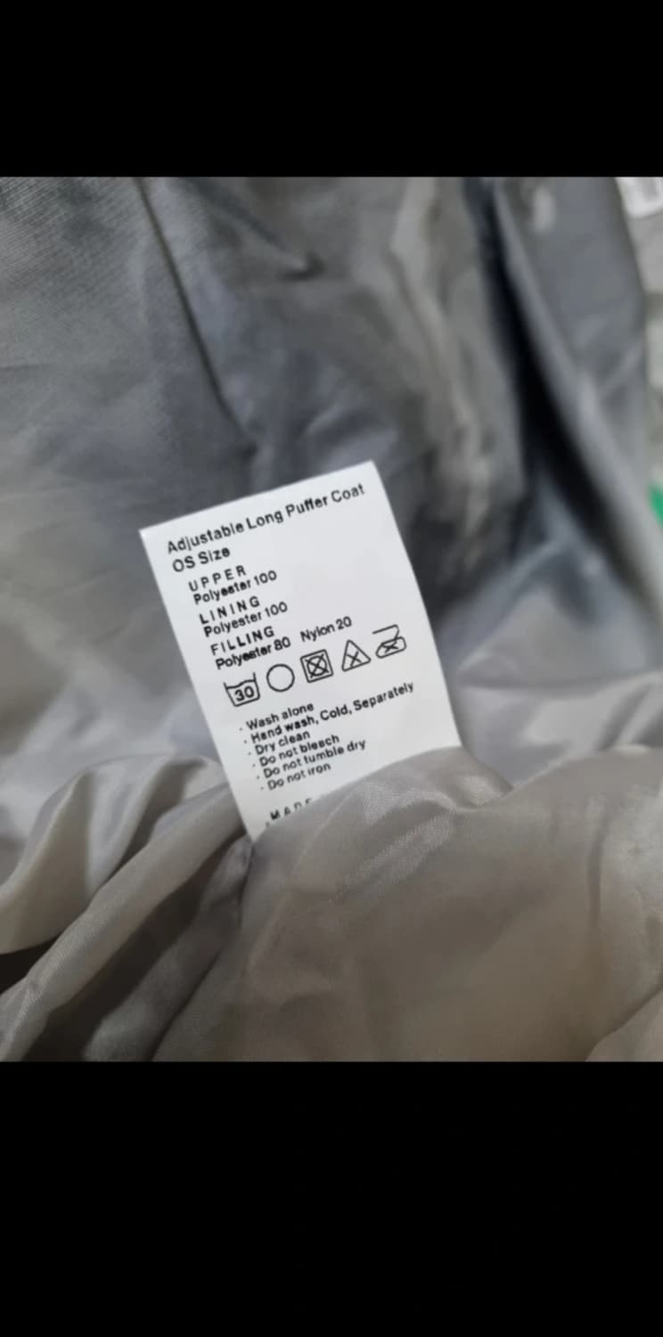 Adjustable Long Puffer Coat/Blue Grey 상품이미지7