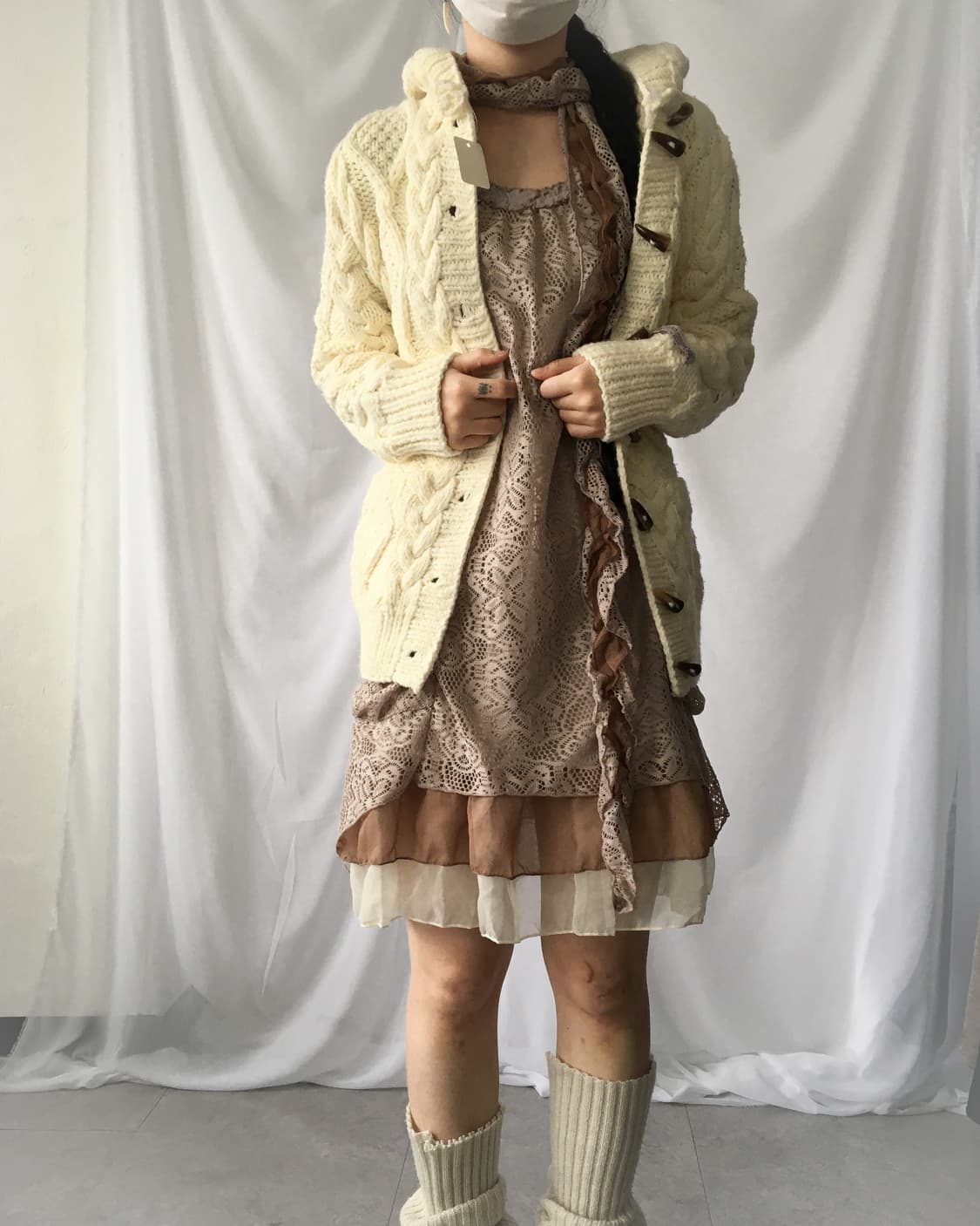 Tied lace onepiece 상품이미지6