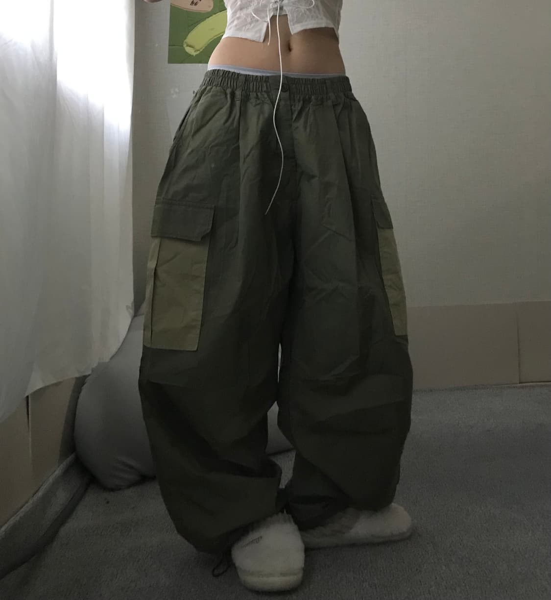 빈티지 와이드벌룬핏 카고팬츠 상품이미지5