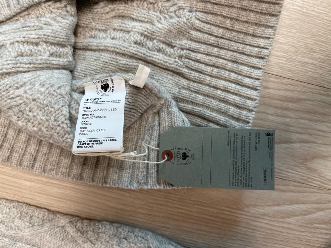 더블탭스 노르딕 케이블 스웨터 WTAPS 상품이미지5