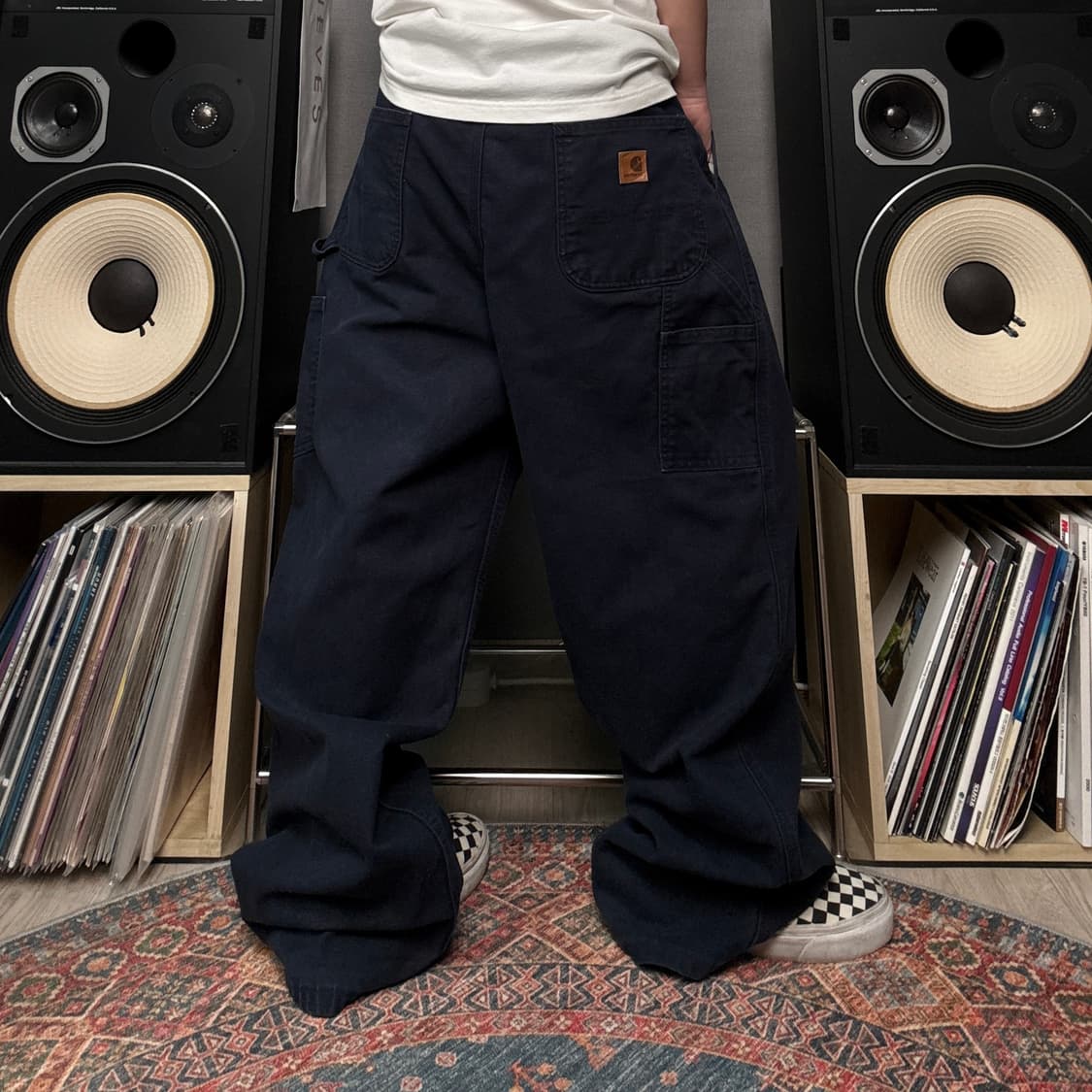 칼하트 가죽탭 카펜터팬츠 상품이미지1