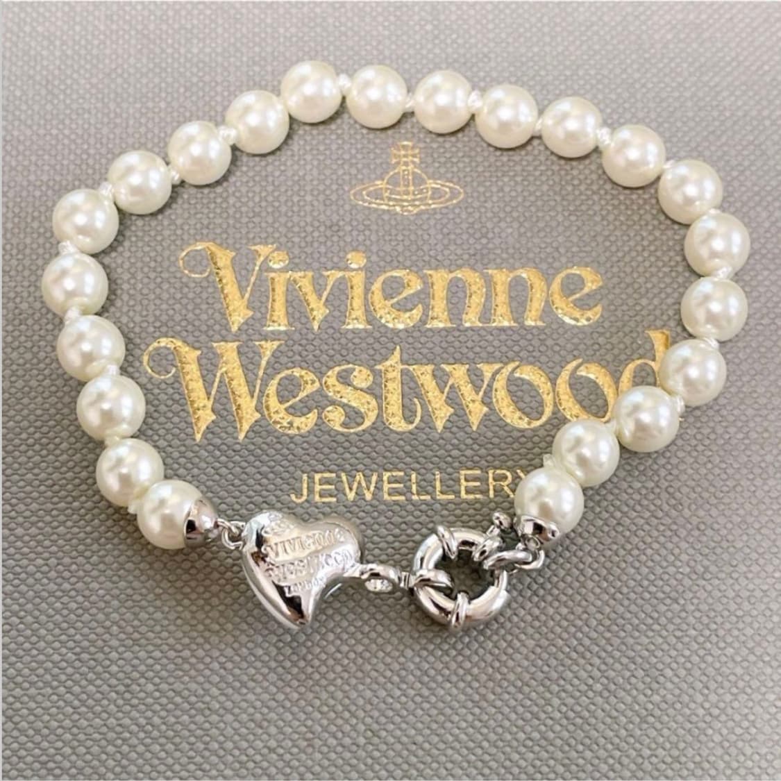 비비안웨스트우드 아카이브 진주 펄 orb 브레이슬릿 팔찌 상품이미지2