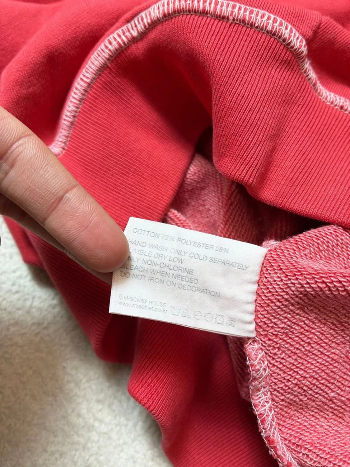 미스치프 MSCHF 스티치 오버핏 후드티 PN7607 상품이미지7