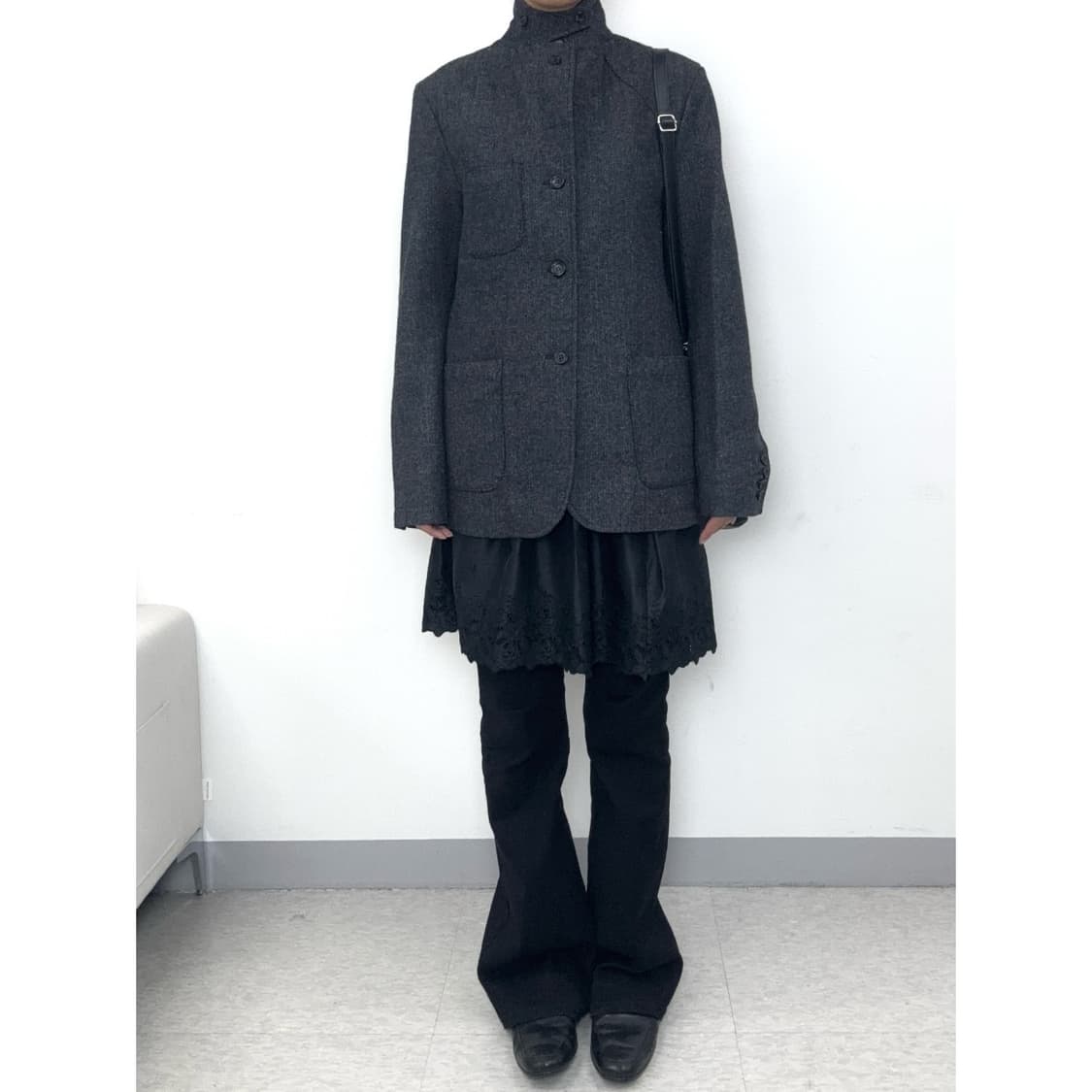 빈티지 차콜 울 자켓 상품이미지2