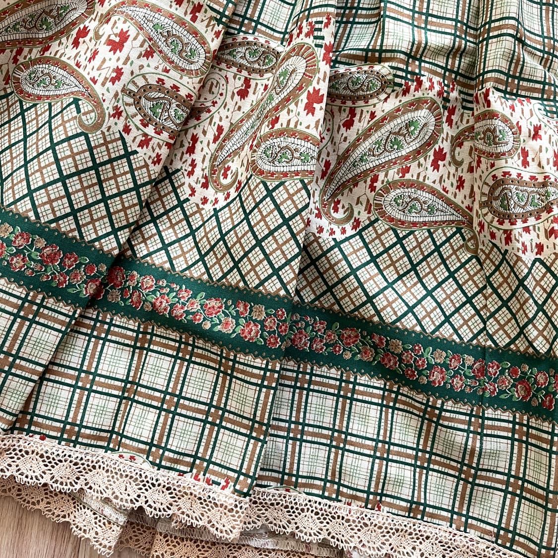 일본 빈티지 모리걸 스커트 아오이 유우 하구미 상품이미지3