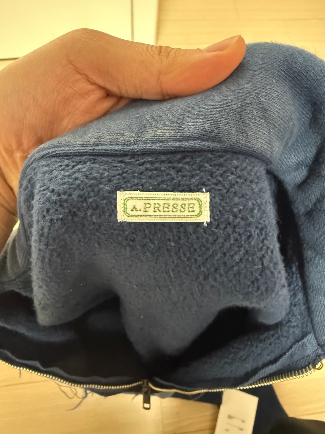 [3] 23SS 아프레쎄 a.presse 하프집업 네이비 상품이미지3