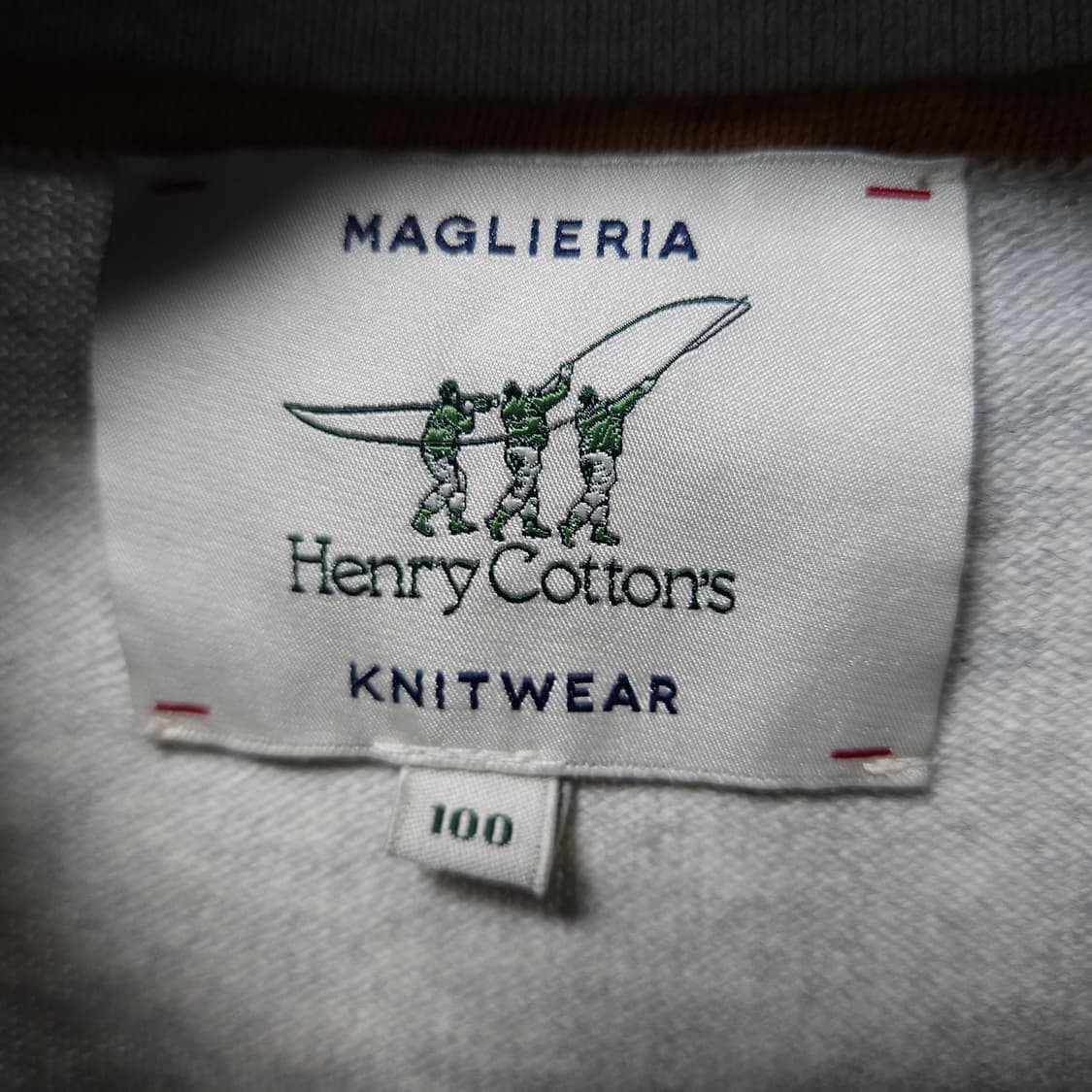 95 ) 헨리코튼 남성 캐시미어 혼방 카라 니트 상품이미지3