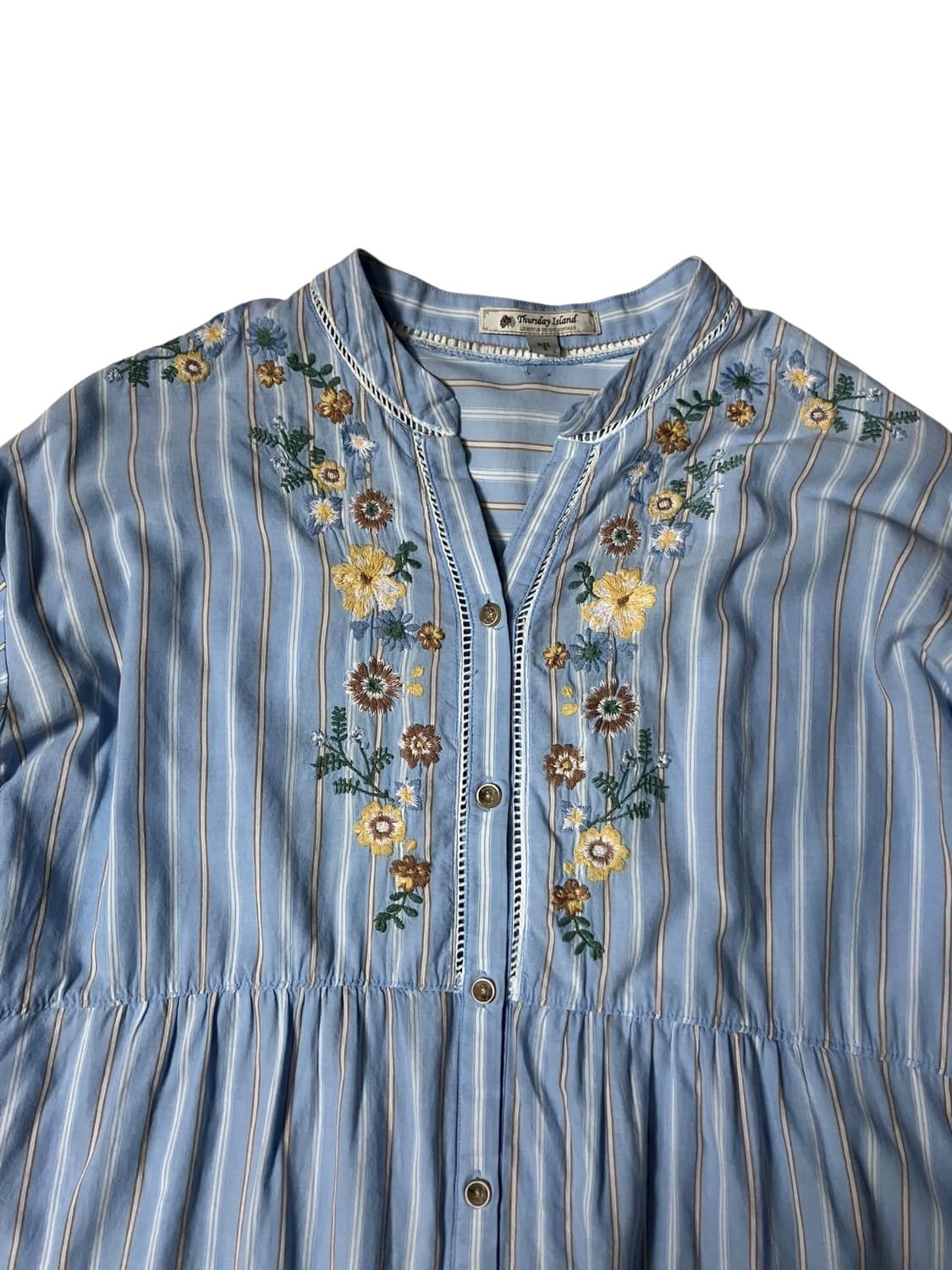 써스데이 아일랜드 보헤미안 자수 롱 원피스 S 상품이미지2