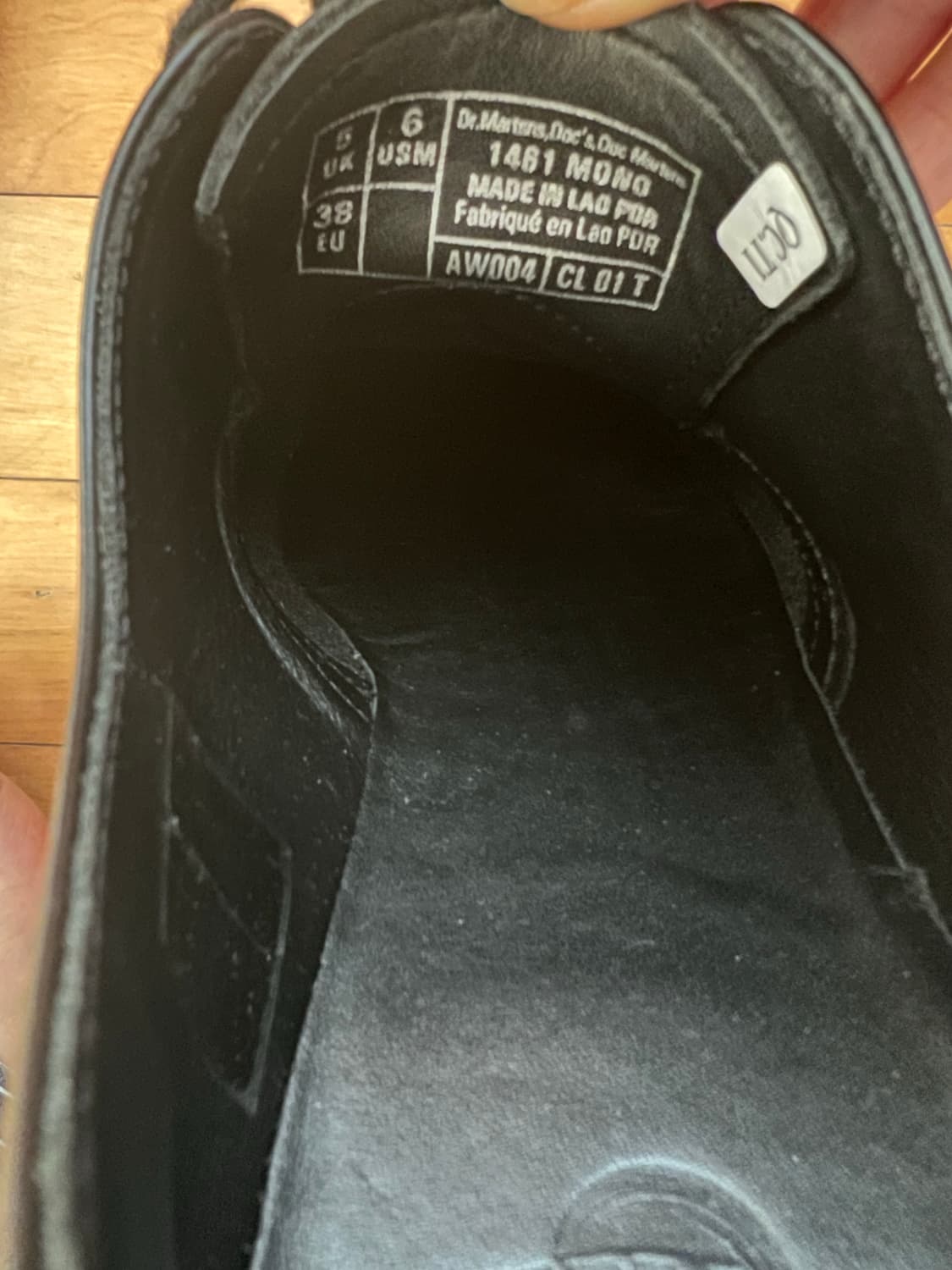 닥터마틴1461 모노 uk5사이즈 235-240 더비슈즈 상품이미지5