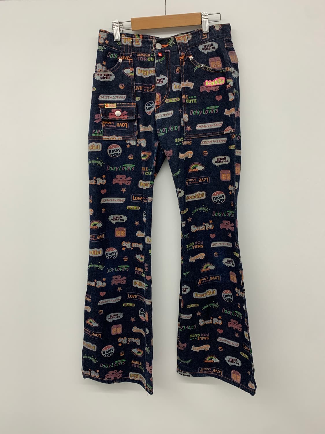 Daisy lovers 패턴 부츠컷 데님 상품이미지3