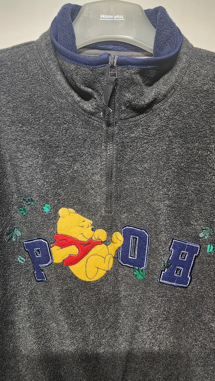 디즈니 챠콜 푸우 후리스(실측XL-2XL) 상품이미지3