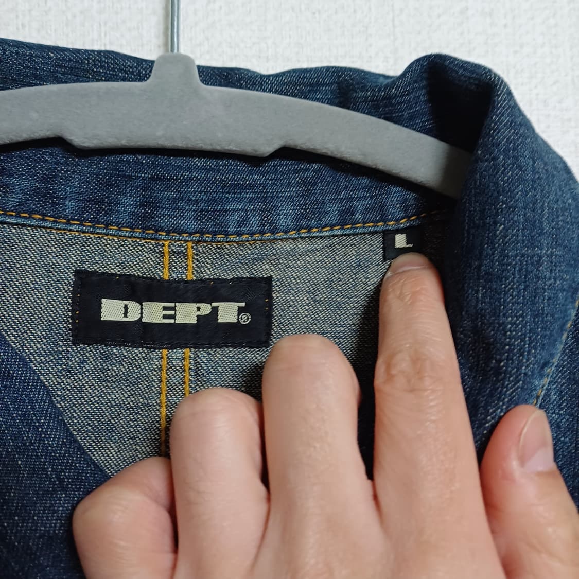 DEPT 데님 초어자켓 L사이즈 상품이미지3