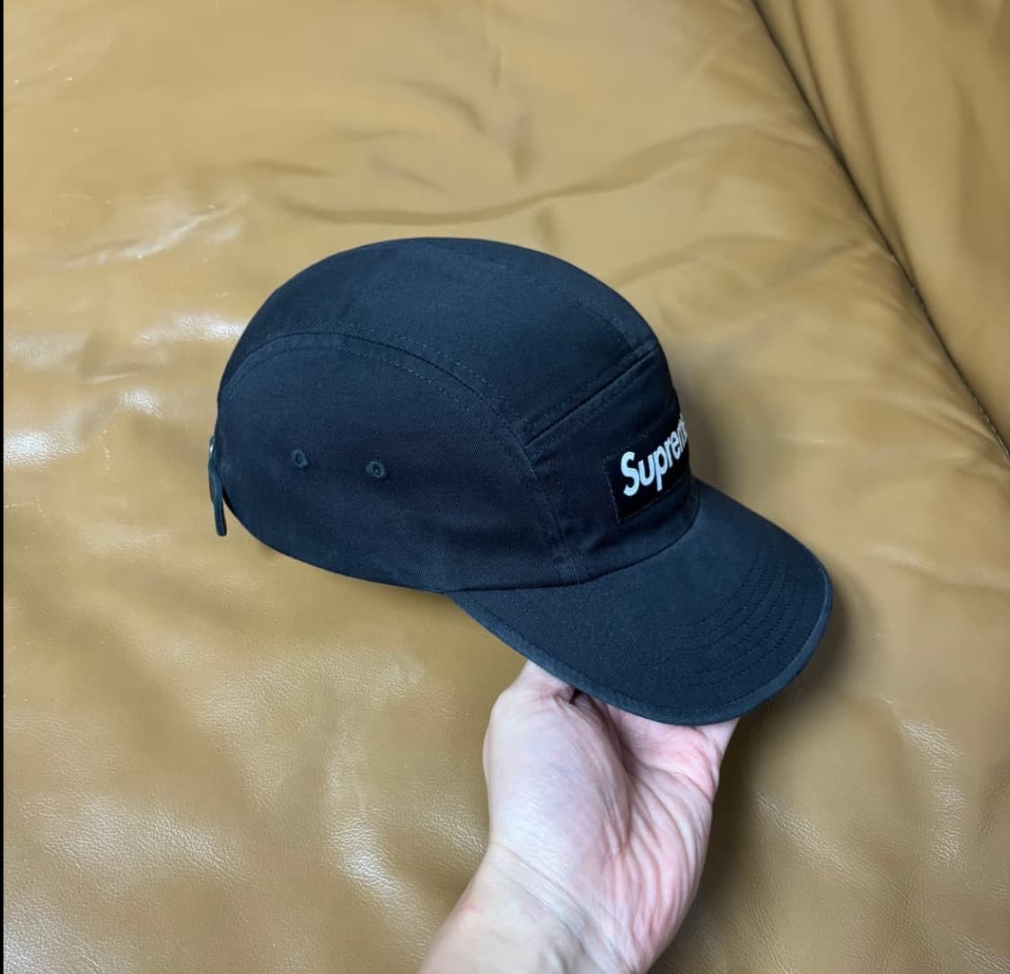 슈프림 캠프캡 모자 박스로고 블랙 상품이미지3