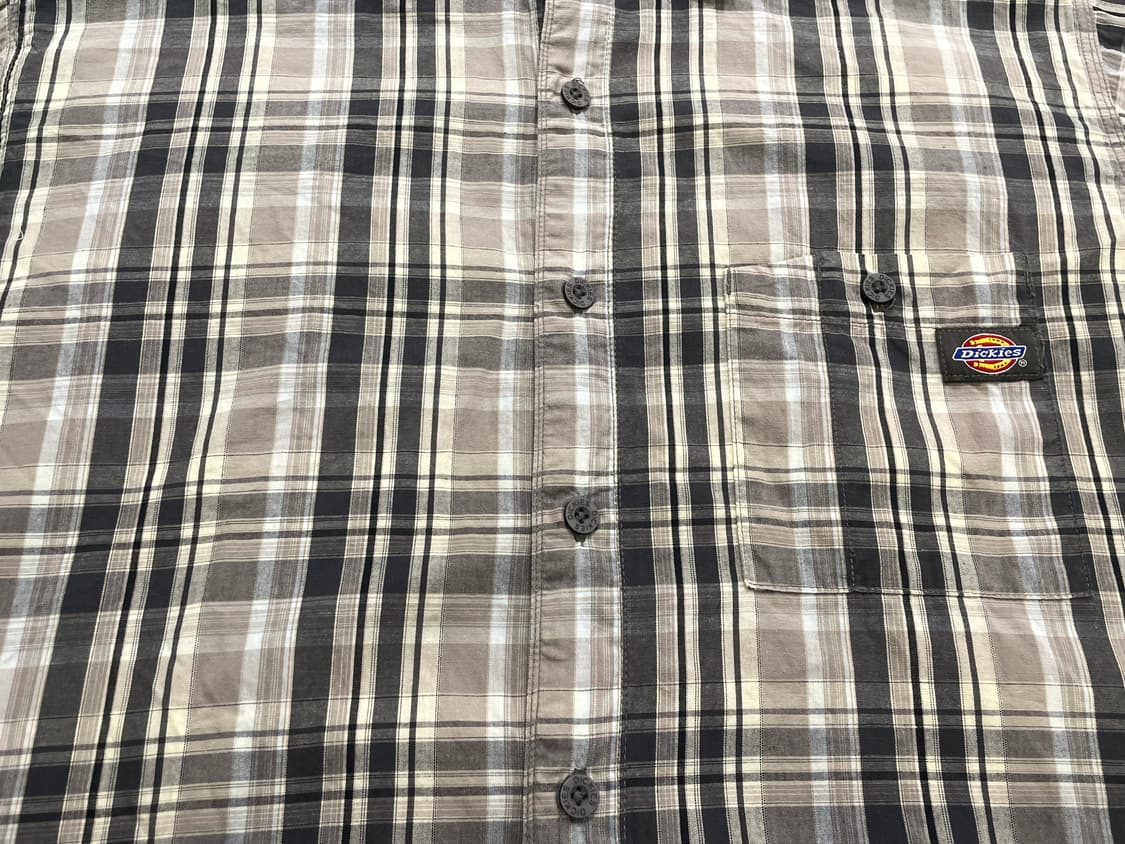 (L) Dickies 디키즈 체크 반팔 셔츠 상품이미지9