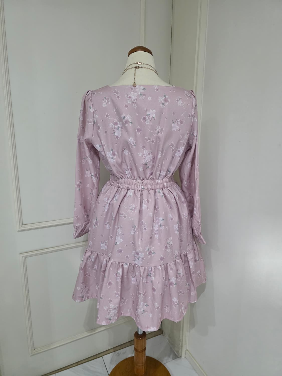 엑시즈팜 일본빈티지)플로럴 사쿠라 핑크 로맨틱 히메갸루stc 양산형원피스 상품이미지4