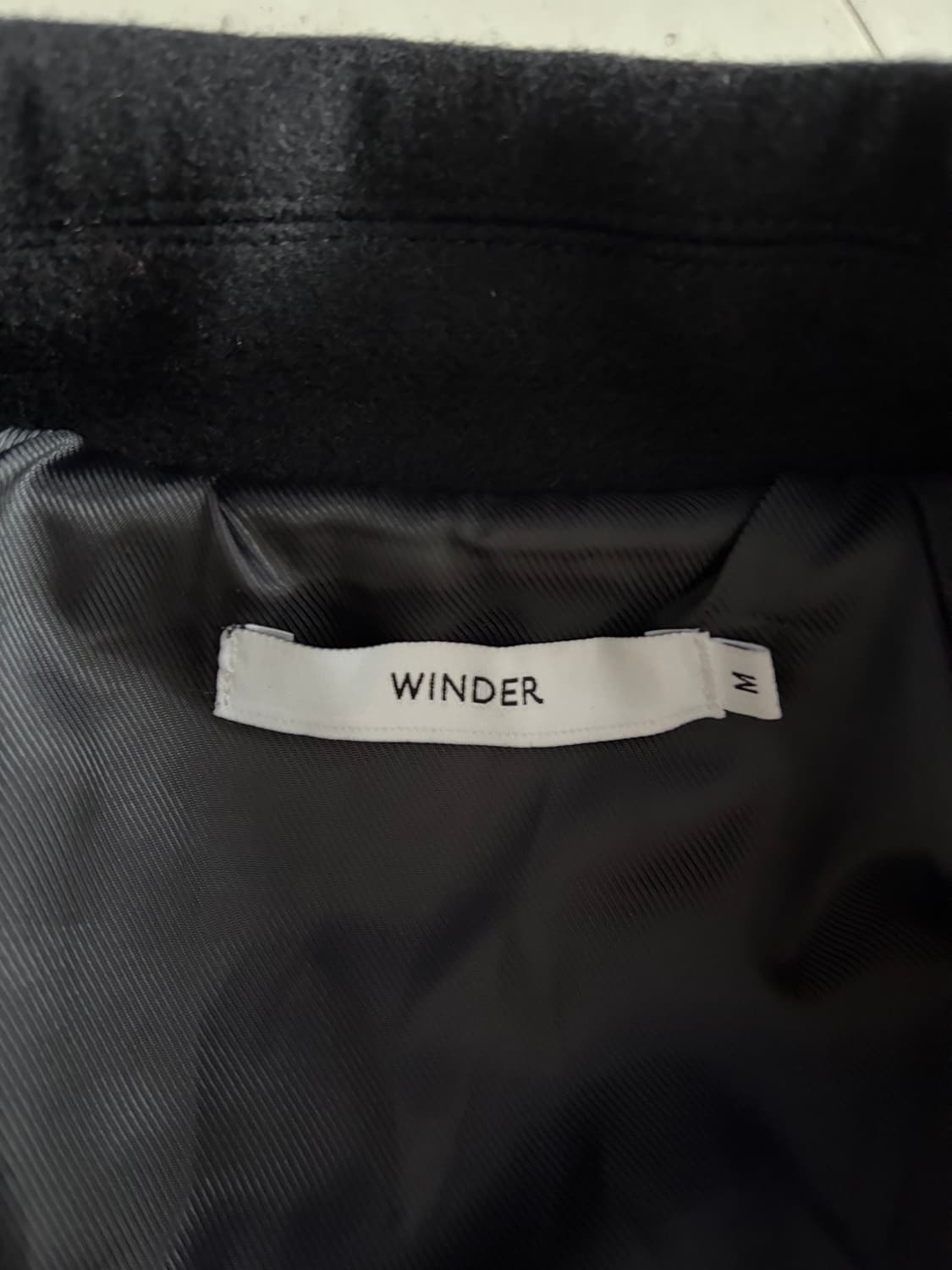 윈더 울 블루종 블랙 M 사이즈 팝니다 상품이미지3