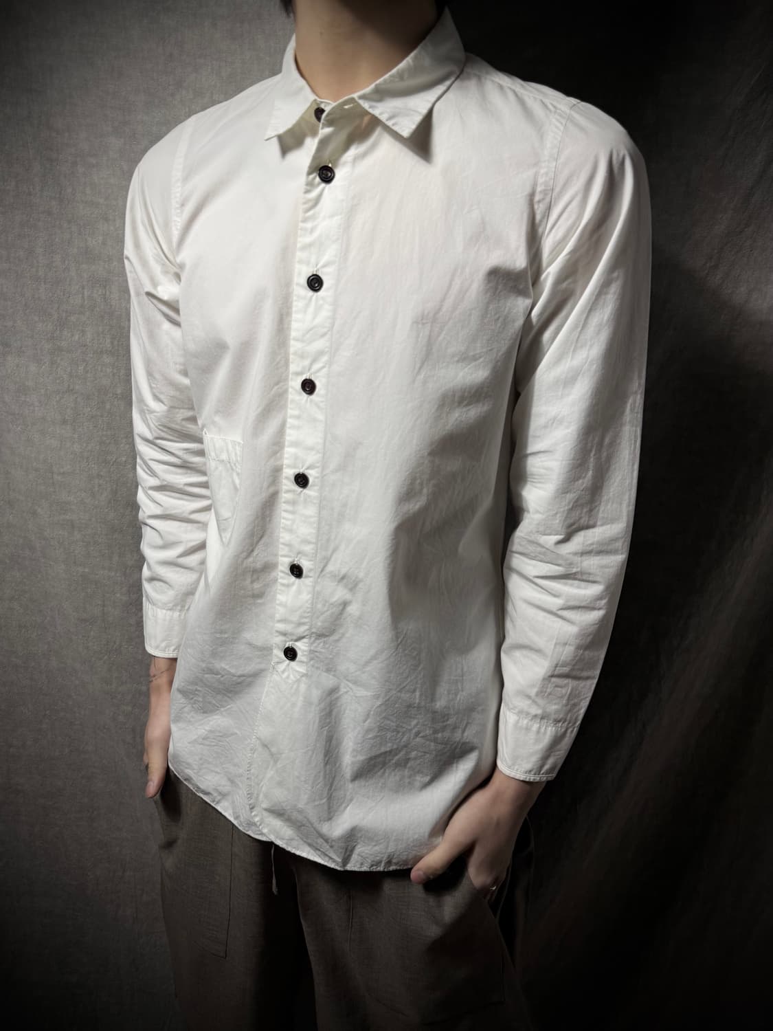 KLASICA Yoke Cotton Shirt   상품이미지3
