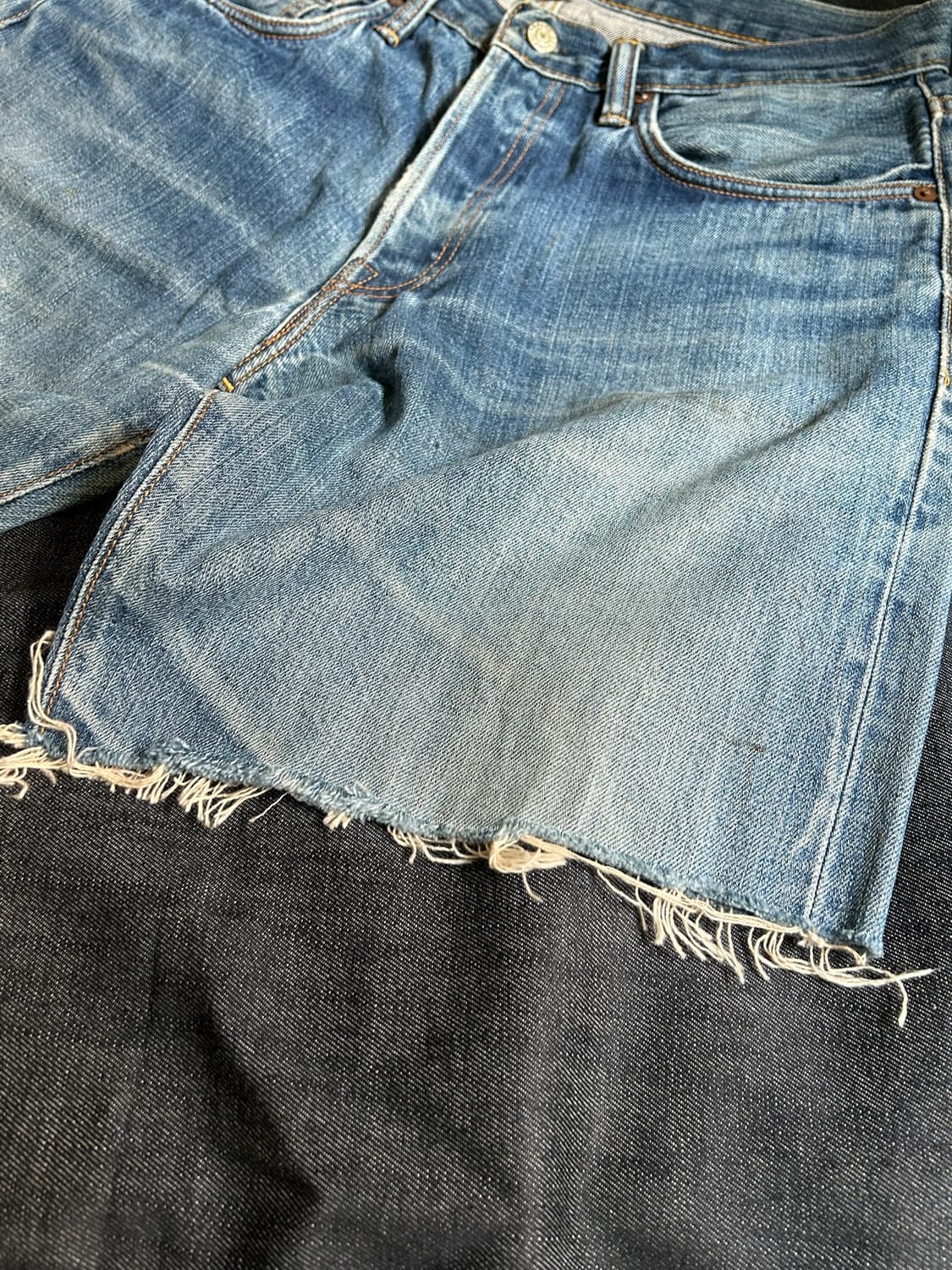 RRL cut off denim pants Made in USA 상품이미지5