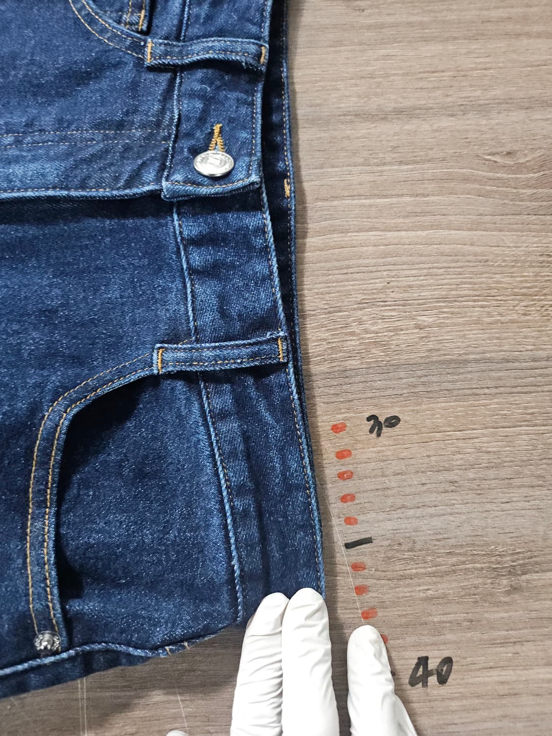 ZOOC  진청 데님 와이드 팬츠  55 상품이미지5