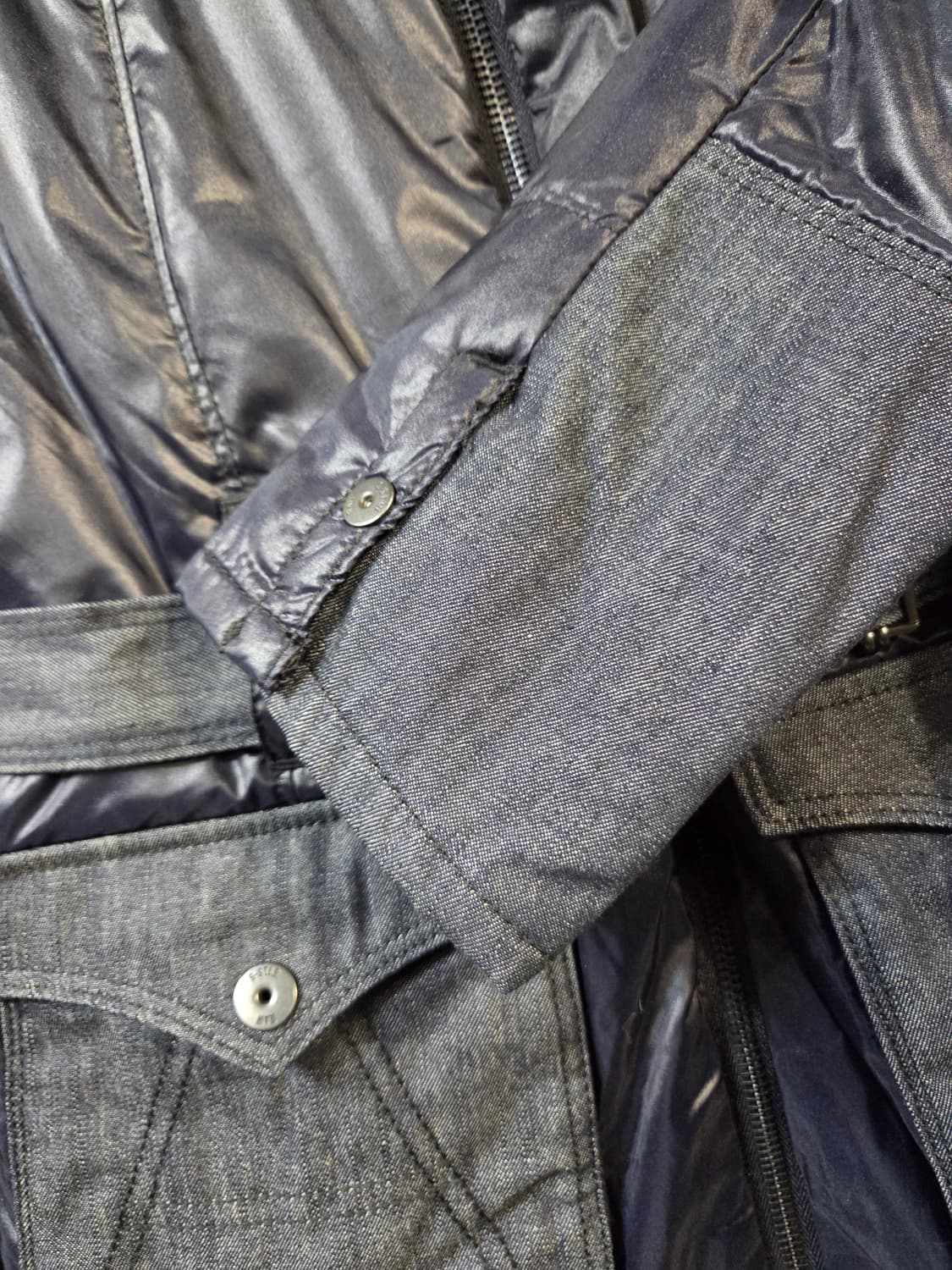 G-STAR 데님 배색 벨트 패딩 점퍼(S) 상품이미지4