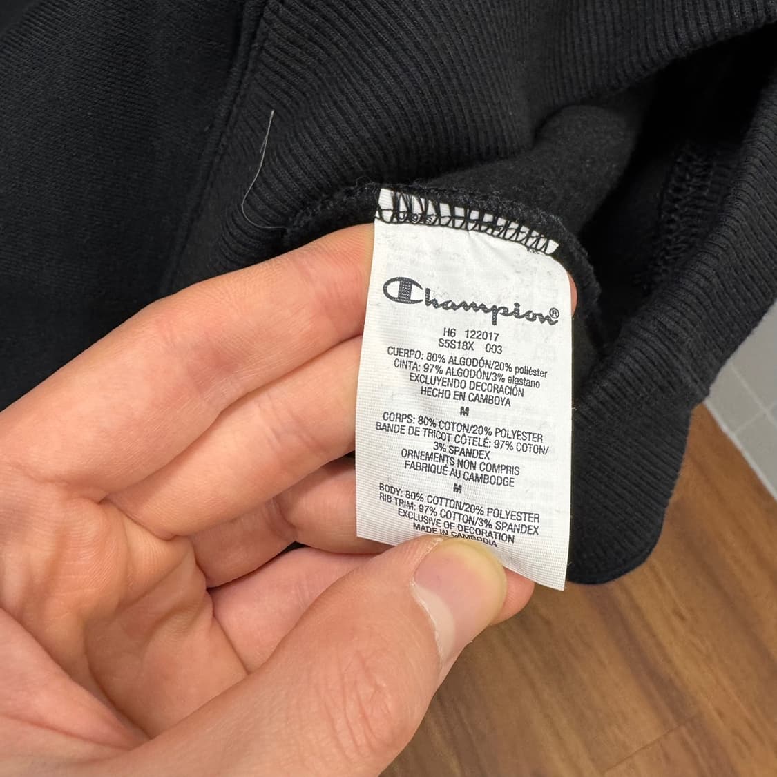 18S/S 슈프림 X 챔피온 후디 스웻셔츠 빅로고 프린팅 디테일 후드티 상품이미지9