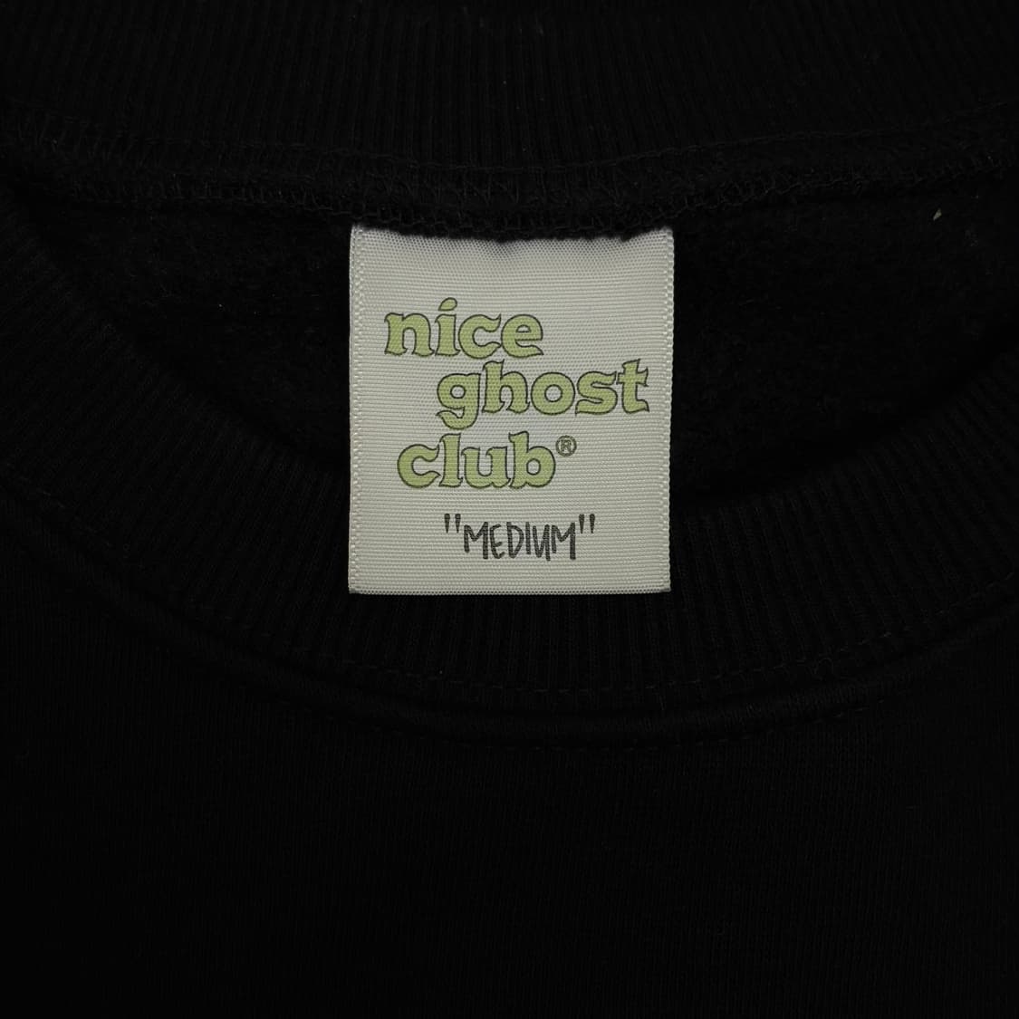 나이스고스트클럽 블랙 베어 맨투맨 M 상품이미지5