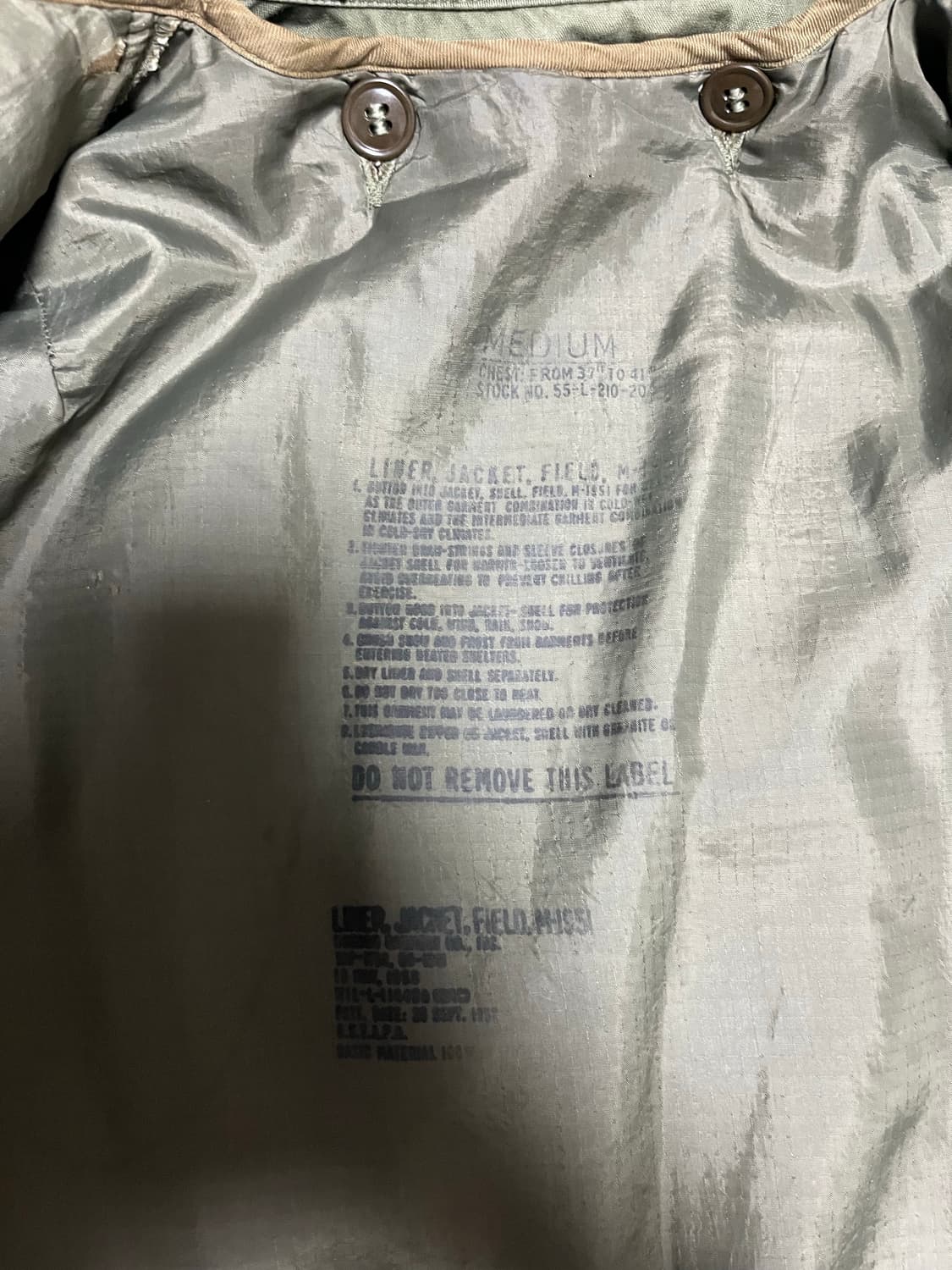 50s M-51 필드 자켓 상품이미지6