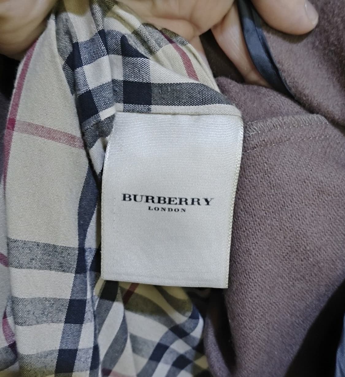 버버리 빅사이즈 오버핏 맥코트 진카키 내피 포함 상품이미지9